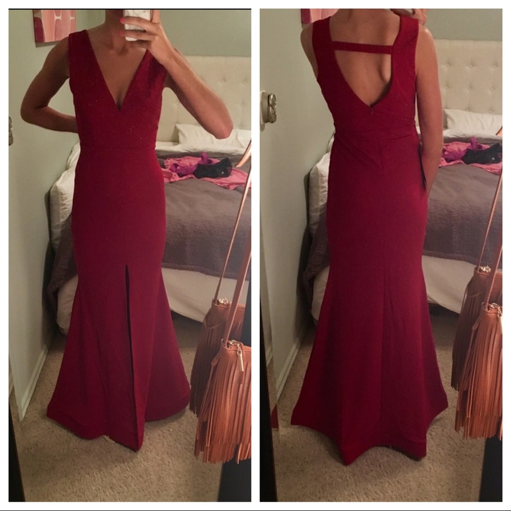 Burgundy Gown